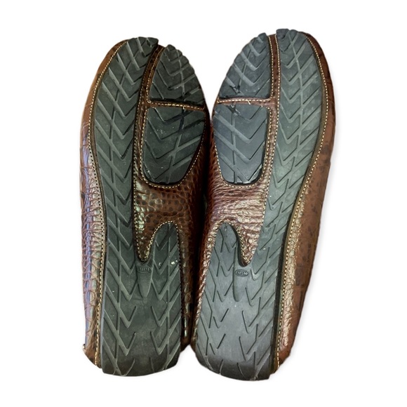 David Spencer Cortez Twin Gore Driving mocs Croco 8.5 - Picture 11 of 12